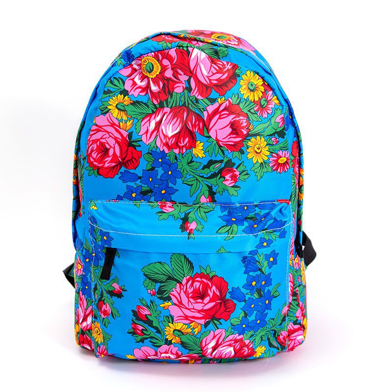 Blue floral backpack shop